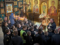 Храм Спаса на водах посетили нахимовцы