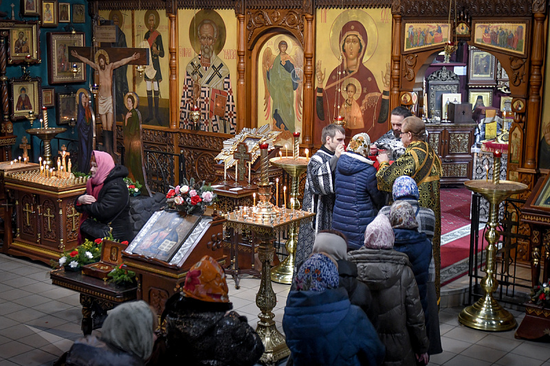 Великим постом совершена первая Литургия Преждеосвященных Даров