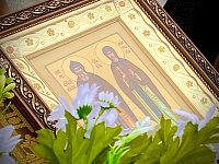 У храма Спаса на водах состоялись торжества в честь покровителей семьи и брака