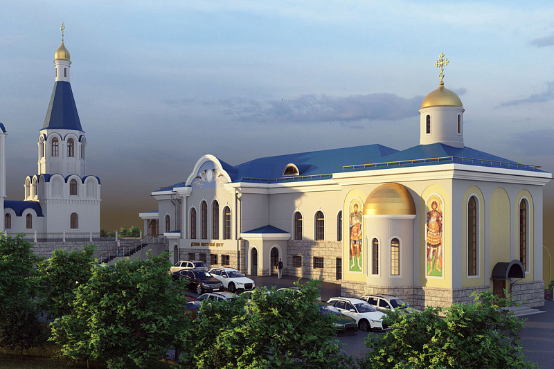 При храме Спаса на водах началось строительство первого в России духовно-спортивного центра
