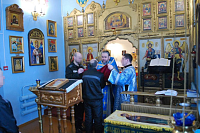 Иерей Алексий Бычков совершил Божественную литургию в храме при исправительной колонии № 16 