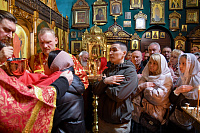 ХРИСТОС ВОСКРЕСЕ! В храме Спаса на водах совершено ночное торжественное богослужение