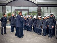 Храм Спаса на водах посетили нахимовцы