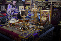 Верующие поклонились честным мощам вмч. Феодора Тирона